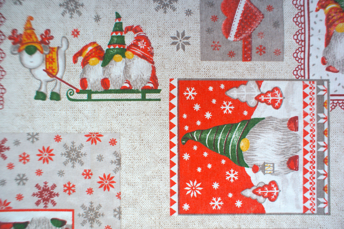 Camino de Mesa Navideño Triangular