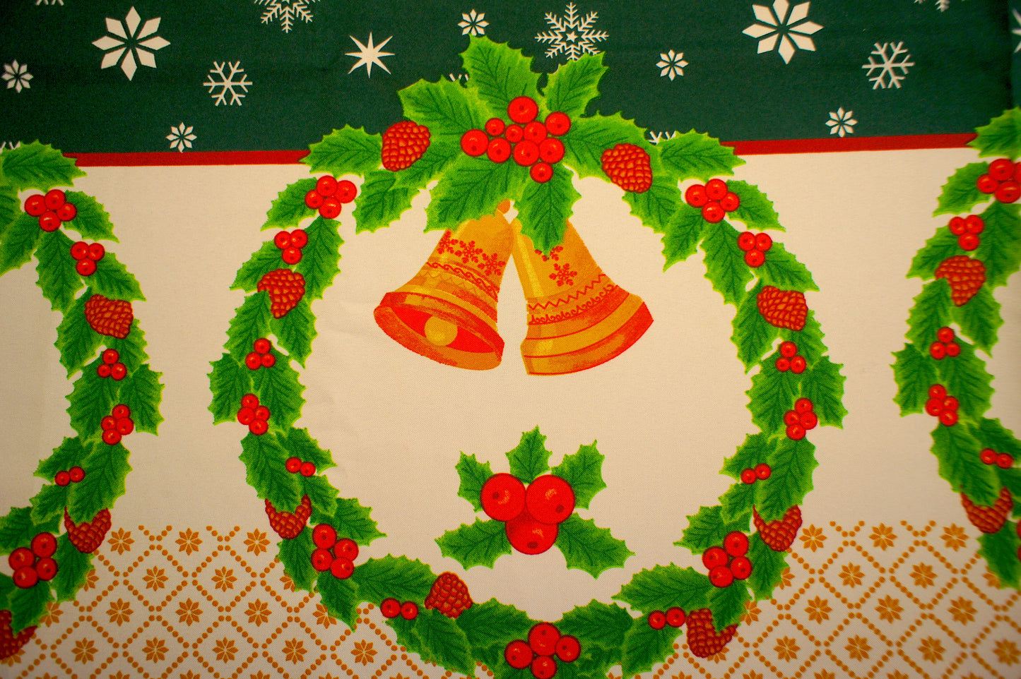 Mantel de Mesa Navideño Verde