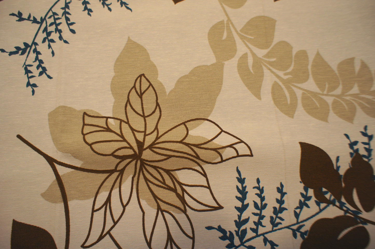 Mantel de Mesa Floreado Café