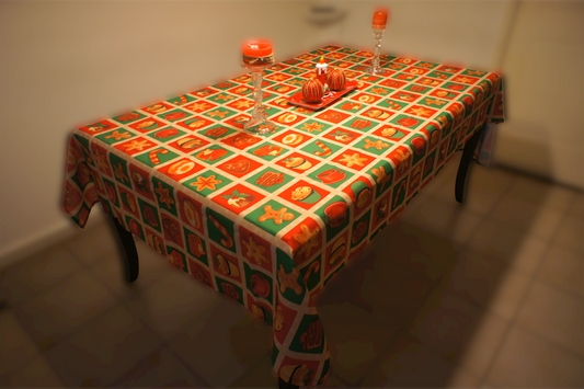 Mantel de Mesa Navideño Multicolor
