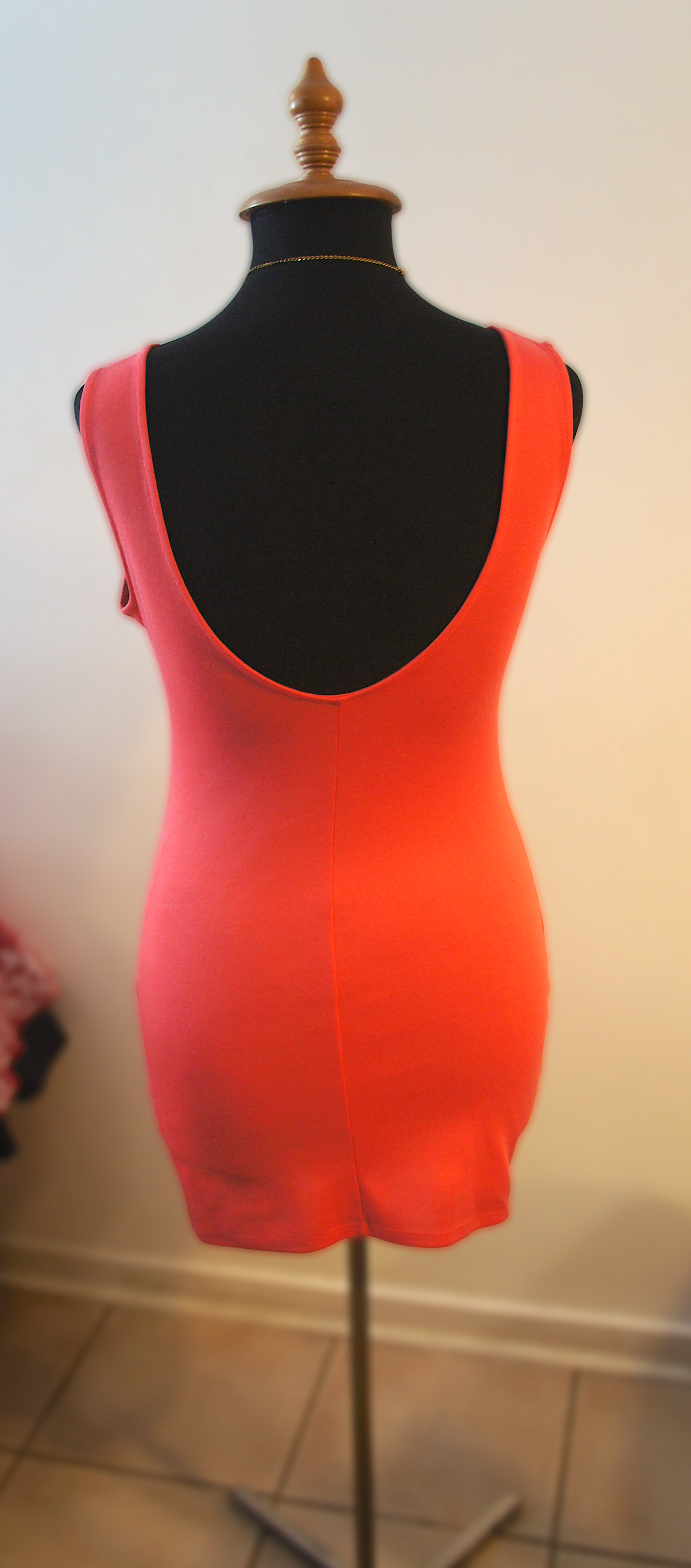 Vestido Corto Salmón