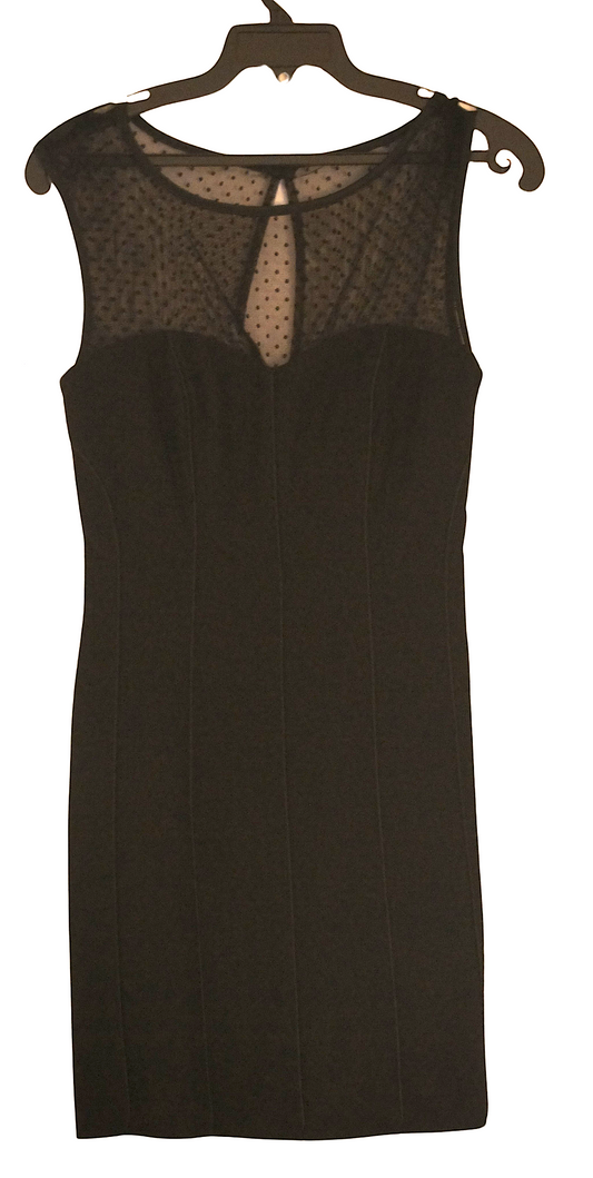Vestido de Noche Negro Elasticado