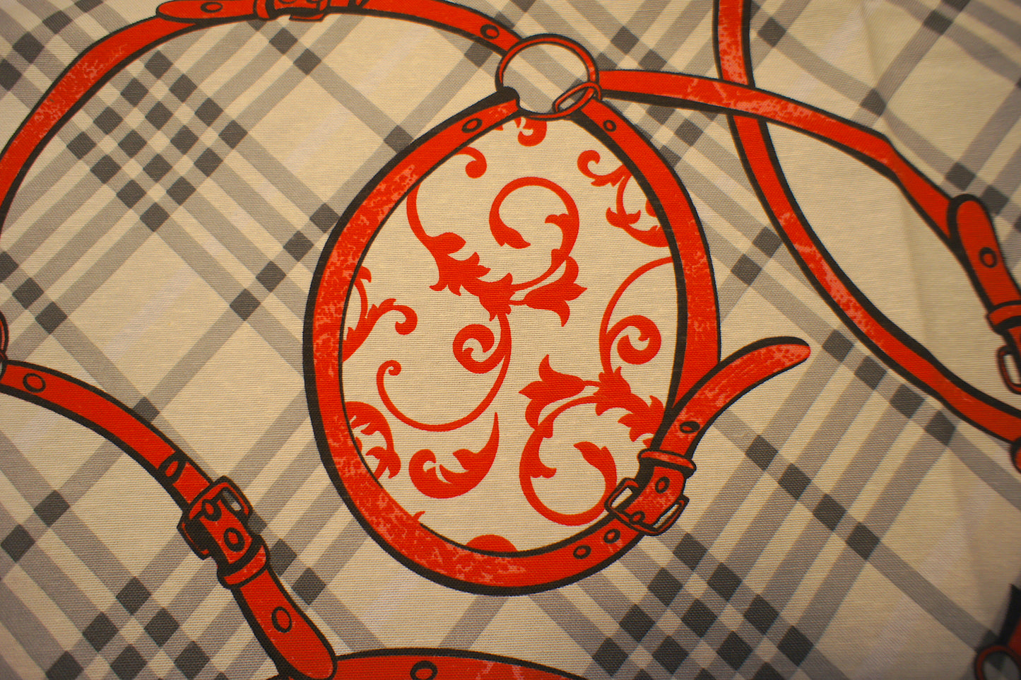 Mantel de Mesa Blanco/Rojo