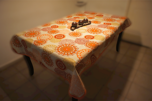 Mantel de Mesa Mandalas Salmón
