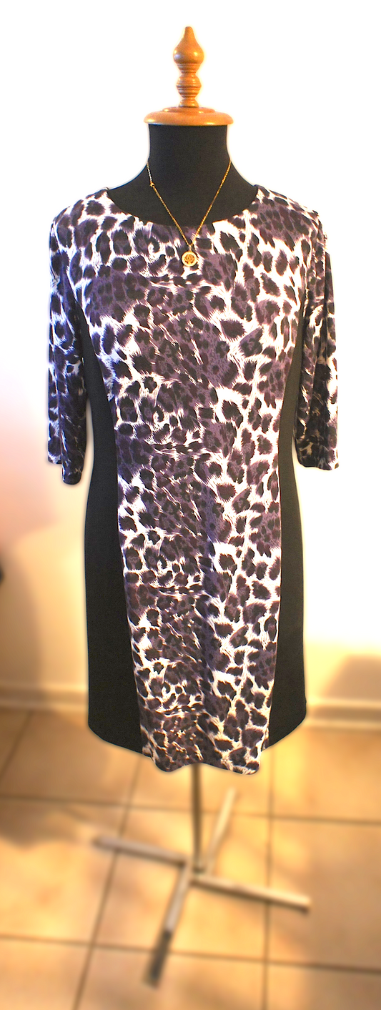 Vestido de Noche Manchas Violetas